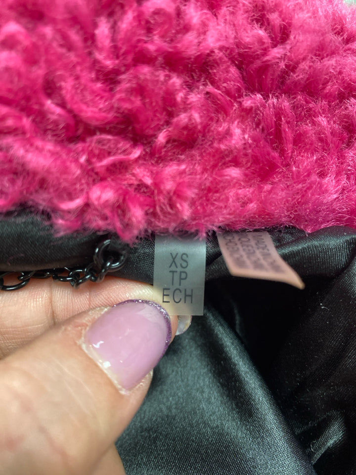 CALVIN KLEIN DOUBLE BREASTED CURLY COAT SIZE XS