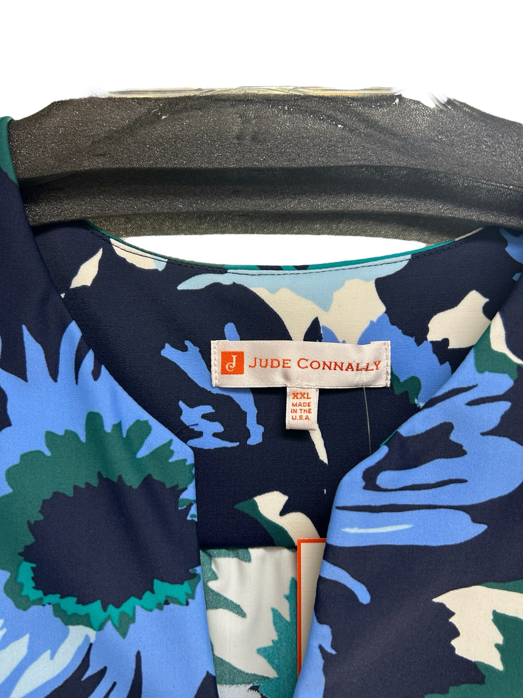 NWT JUDE CONNALLY  KERRY WILDFLOWER JADE W/BELL SLEEVES DRESS SIZE XXL