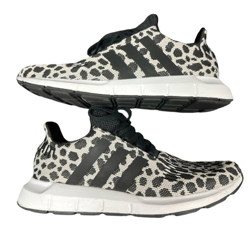 ADIDAS SWIFT RUN LEOPARD PRINT SNEAKER SIZE 10