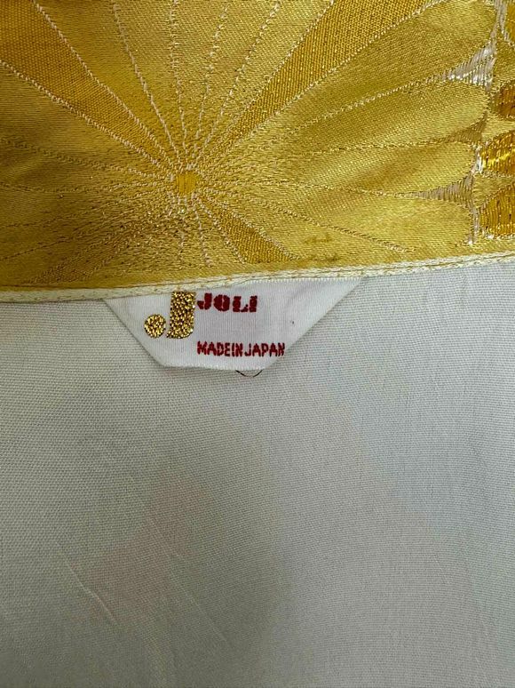 JOLIE MADE IN JAPAN SHIMMER YELLOW KIMONO SIZE M