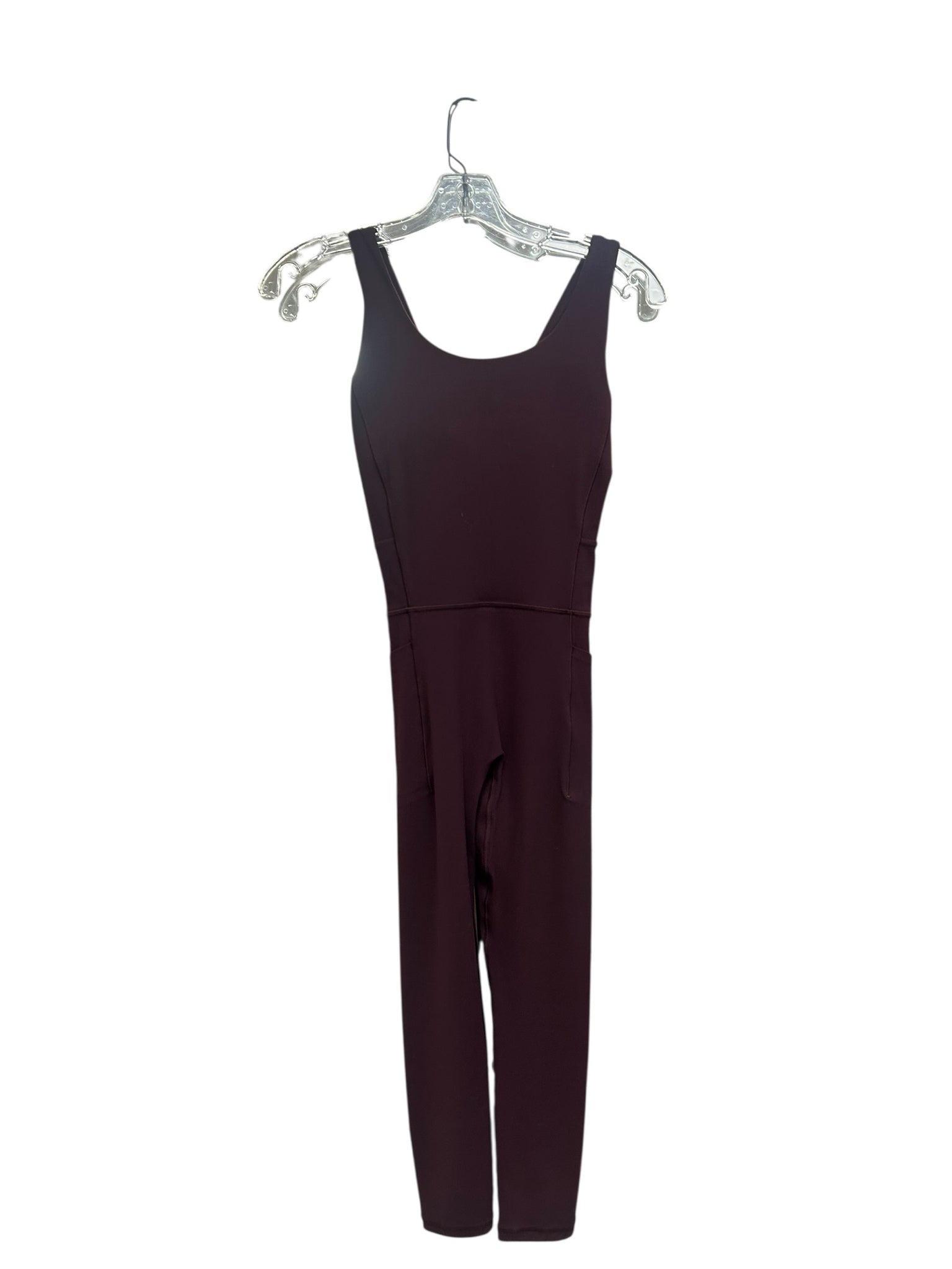 ATHLETA MAROON SALUTATION SLEEVELESS BODYSUIT SIZE XS