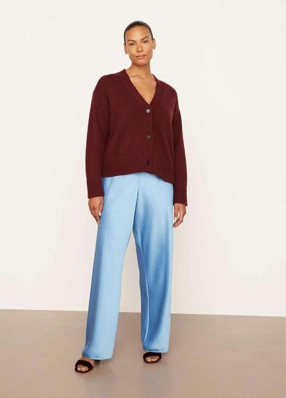 VINCE BOXY WOOL AND CASHMERE CARDIGAN SIZE: M