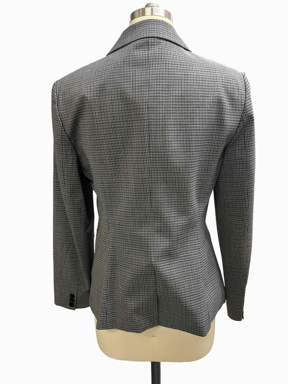 THEORY CARISSA CLASSIC CHECK BLAZER SIZE: 8