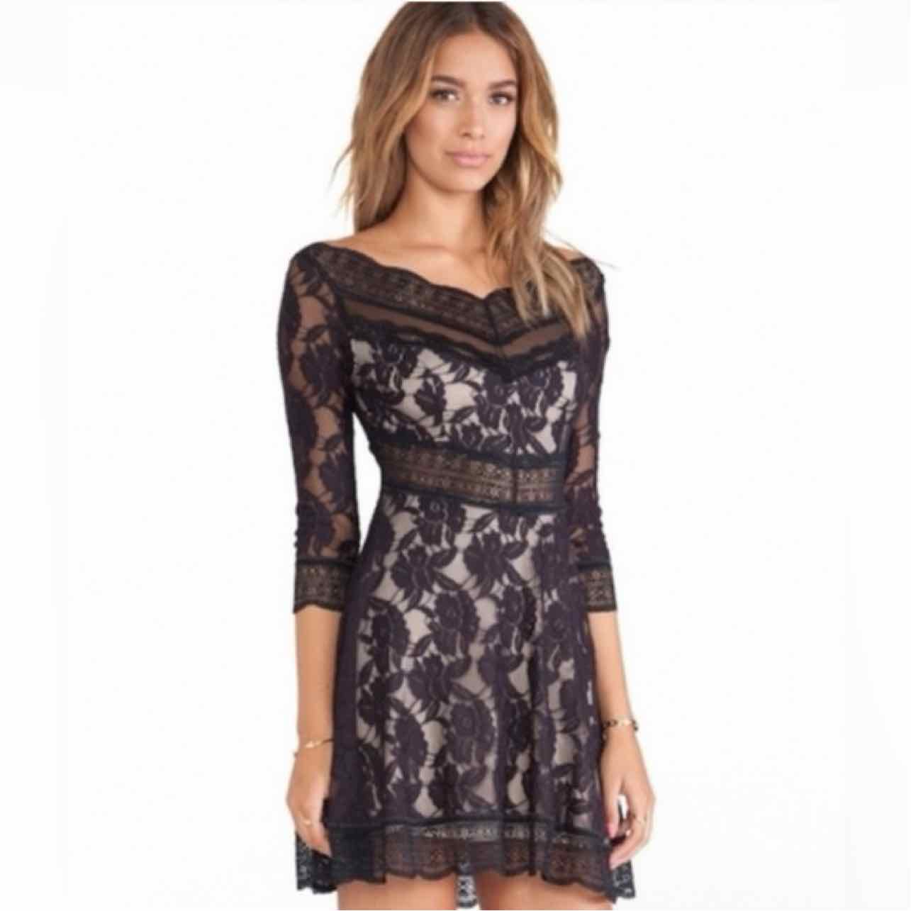 FREE PEOPLE NWT LACEY AFFAIR DRESS SIZE: S