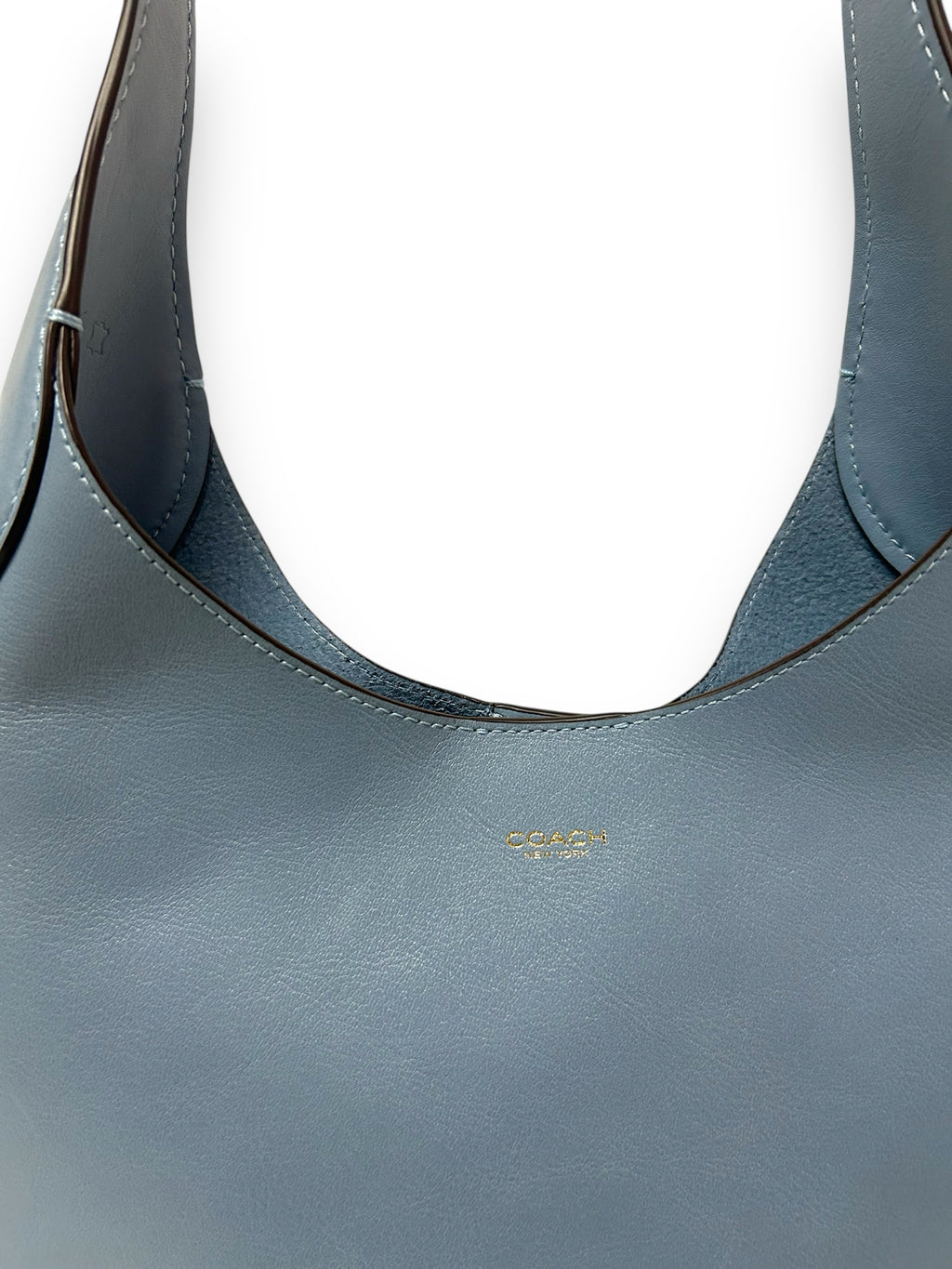 COACH BROOKLYN 28 DUSTY BLUE SHOULDER BAG