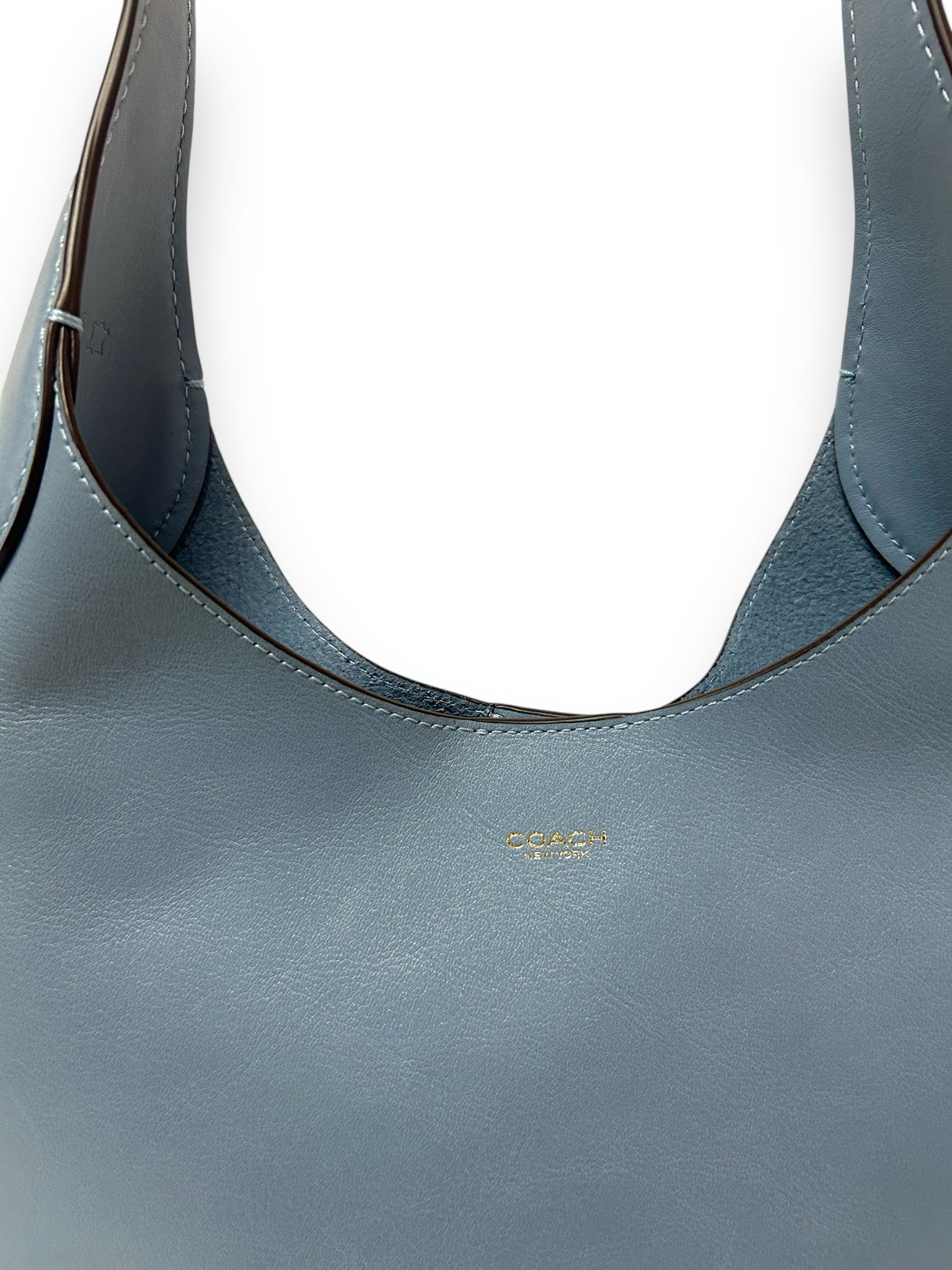COACH BROOKLYN 28 DUSTY BLUE SHOULDER BAG