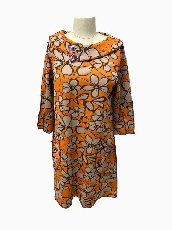 BEEBOP & WALLY NEW YORK MOD DRESS SIZE: L