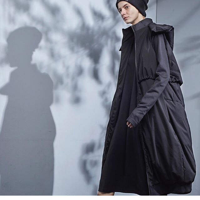 ADIDAS  Y-3 YOHJI YAMAMOTO LONG DOWN HOODED PUFFER VEST SIZE: S