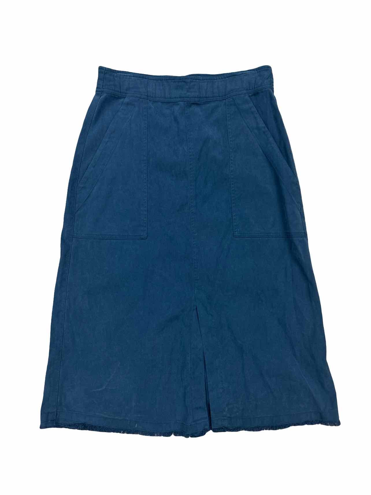 RAQUEL ALLEGRA THE WORK SKIRT IN MIDNIGHT BLUE SIZE: 0