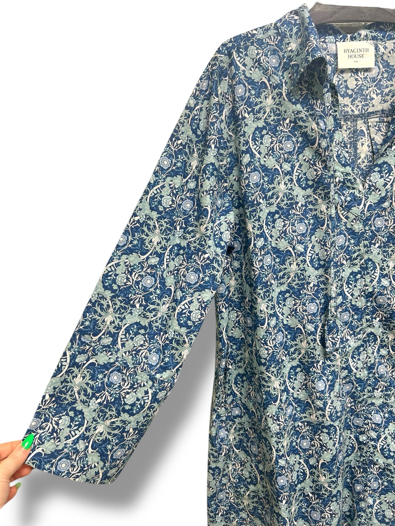 TUCKERNUCK HYACINTH HOUSE CARRINGTON COLLARED BLUE MINI DRESS SIZE XXL