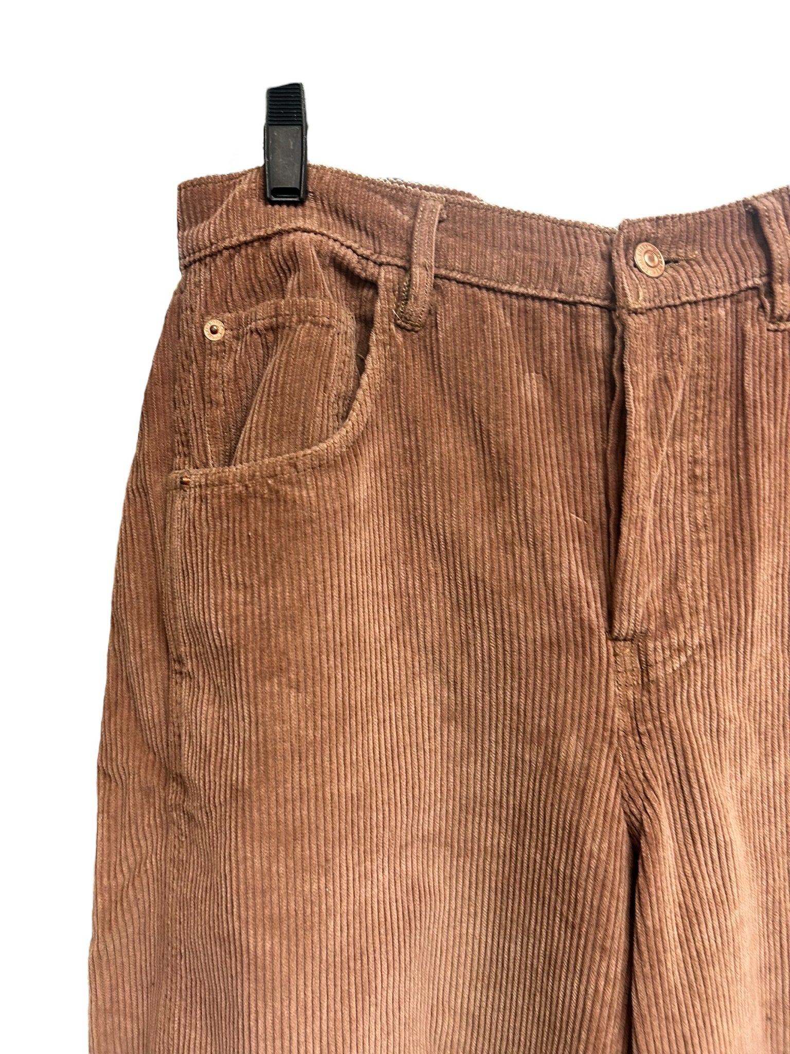 NWT WE THE FREE GOOD LUCK CORDUROY BARREL PANTS GINGER ROOT SIZE 29