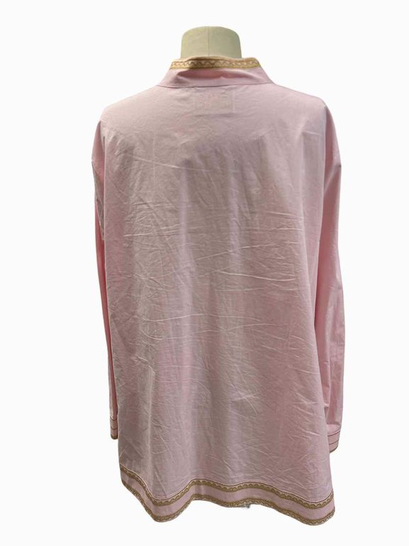 NICOBLU EMBROIDERED MAHARINI TUNIC SHIRT BLACK SILVER 1X