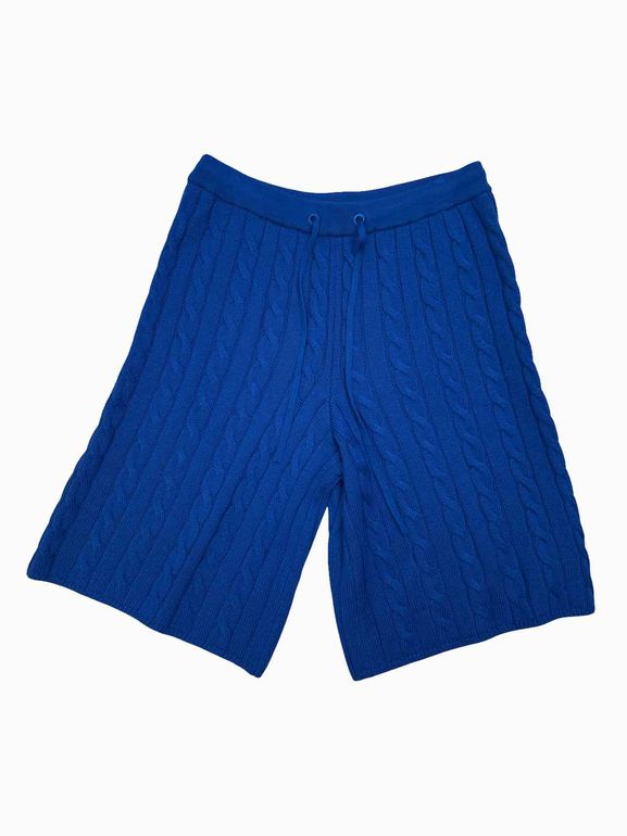 6397 CABLE SHORTS BRIGHT BLUE SIZE: XS