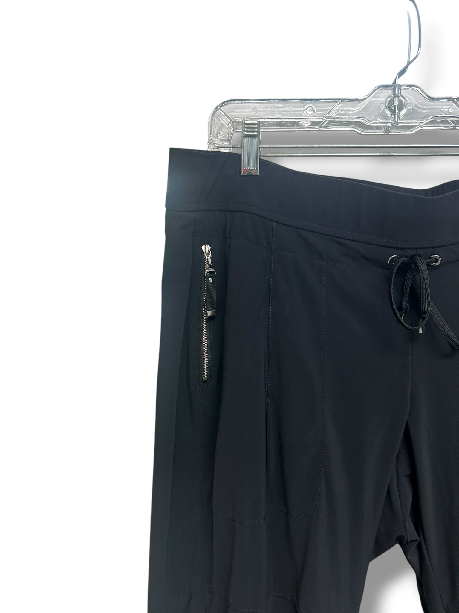RAFFAELLO ROSSI CANDY STRETCH BLACK PULL ON JOGGER PANTS SIZE XXL