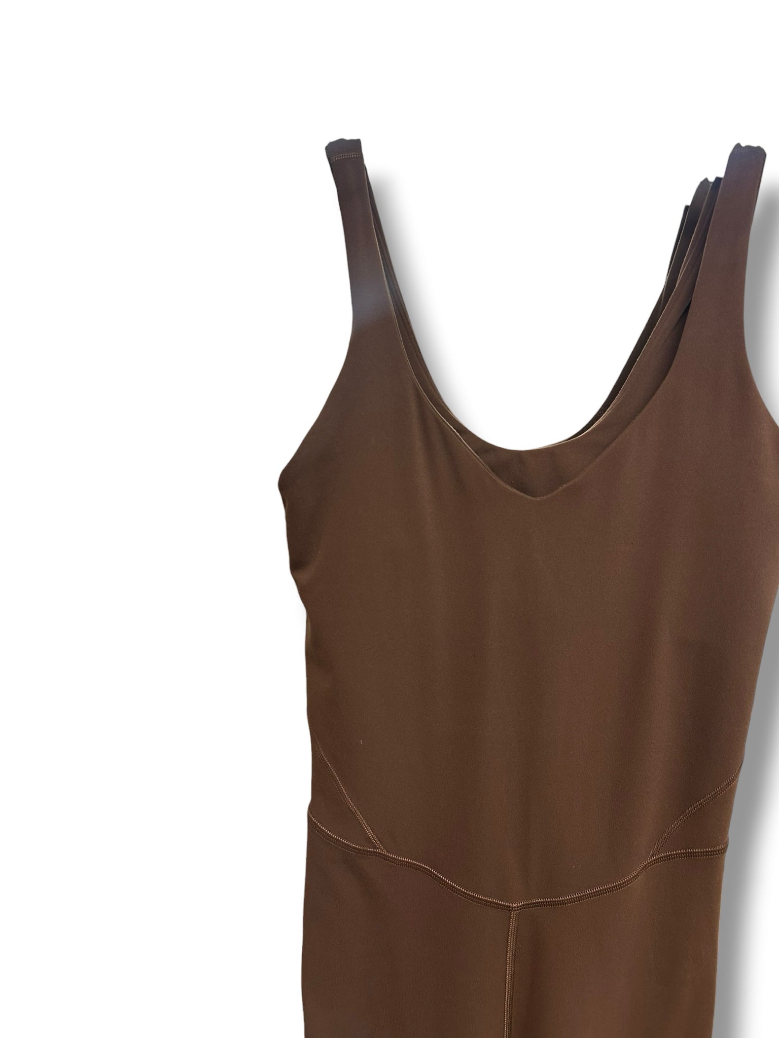 LULULEMON CHOCOLATE BROWN ALIGN BODY SUIT SIZE 6