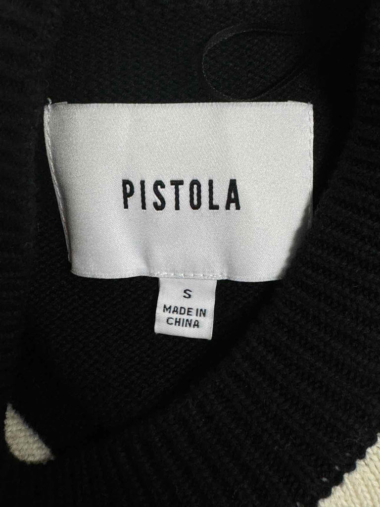 PISTOLA YING AND YANG BLACK/WHITE SWEATER SIZE S