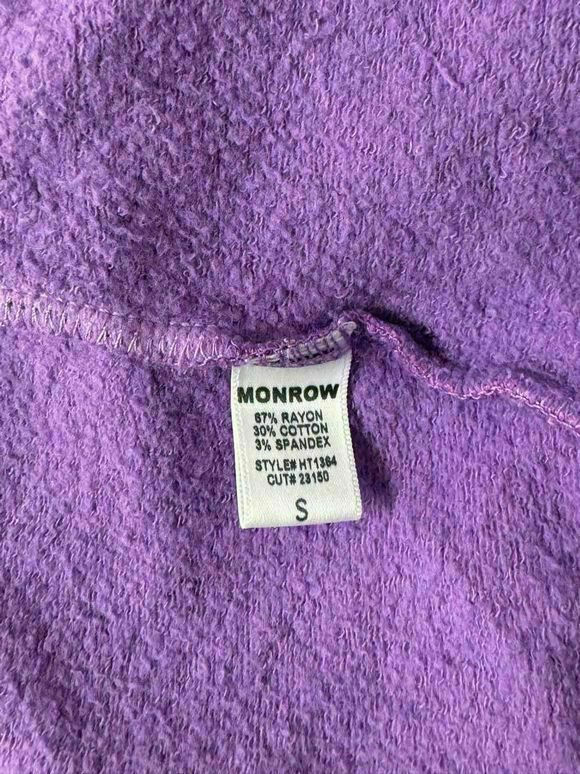 MONROW NWT! MONROW SUPERSOFT DRAWSTRING PURPLE HOODIE SIZE S