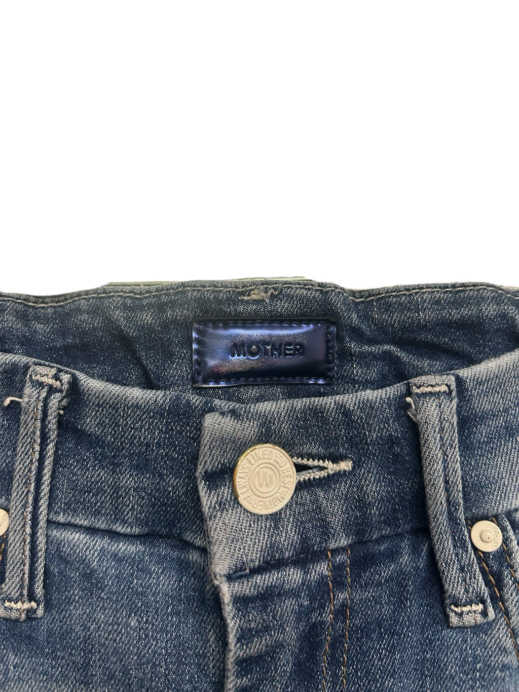 MOTHER HIGH WAISTED LOOKER DISTRESS SKINNY HOW I LOVE YOU SIZE 25