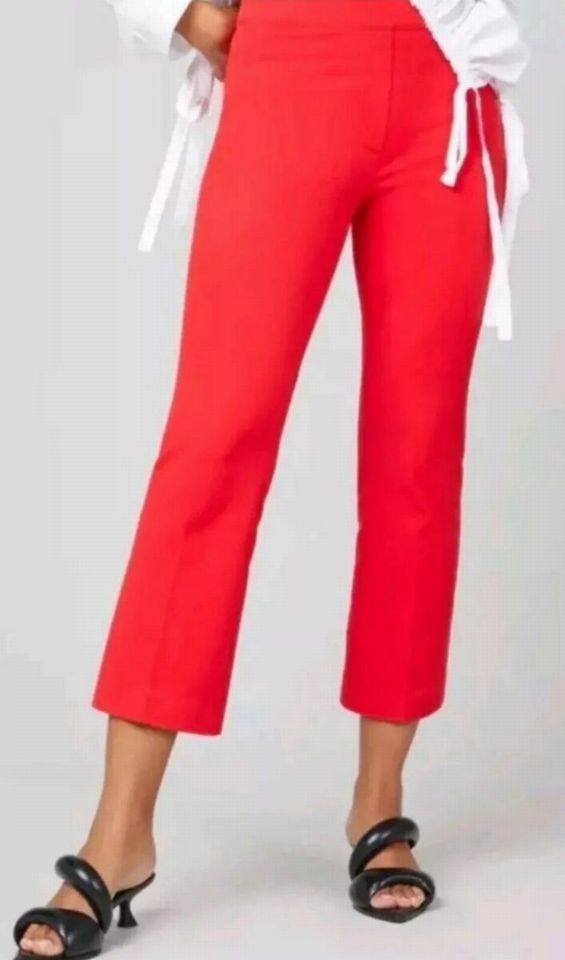 SPANX NWT! ON THE GO KICK FLARE RED PANT SIZE  SMALL TALL