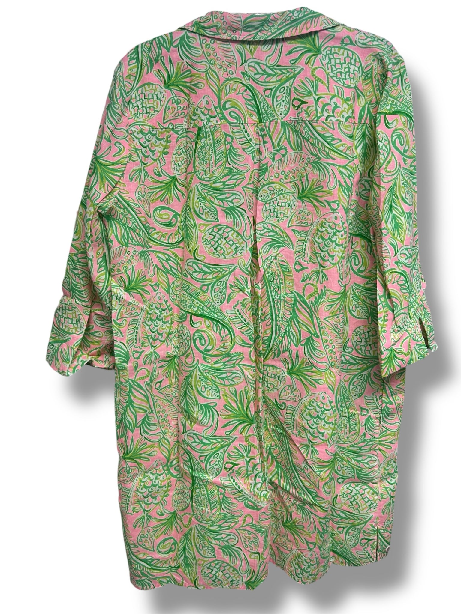 LILLY PULITZER PILAR LINEN TUNIC SHIRT DRESS SIZE XL - WEARHOUSE  CONSIGNMENT