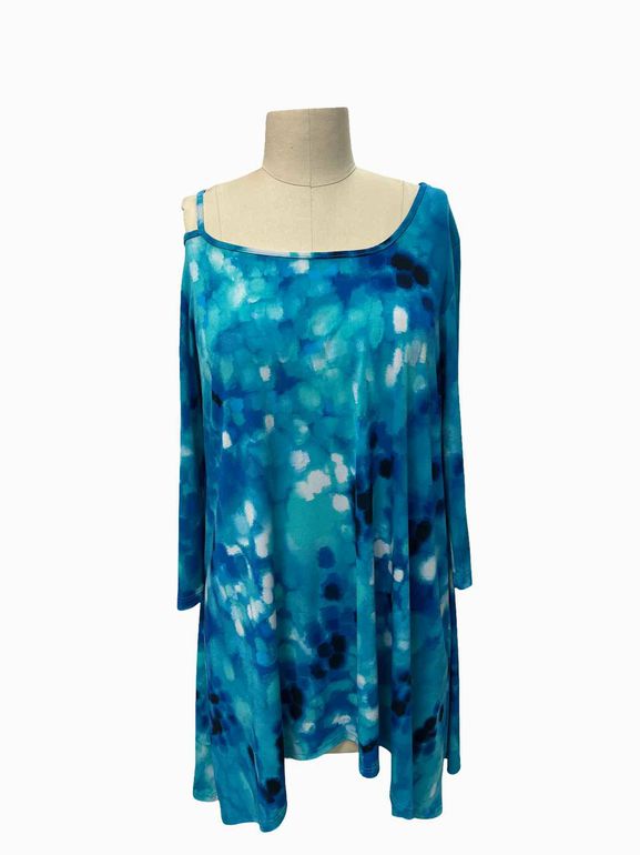 CLARA SUN WOO DRAPED 3/4 SLV TOP SIZE: M
