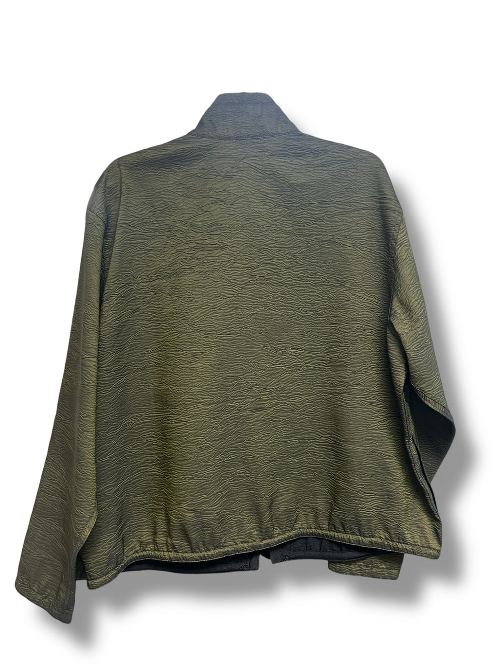 MYCRA PAC REVERSIBLE TEXTURED FULL ZIP OLIVE GREEN JACKET SIZE 1X - WEARHOUSE  CONSIGNMENT