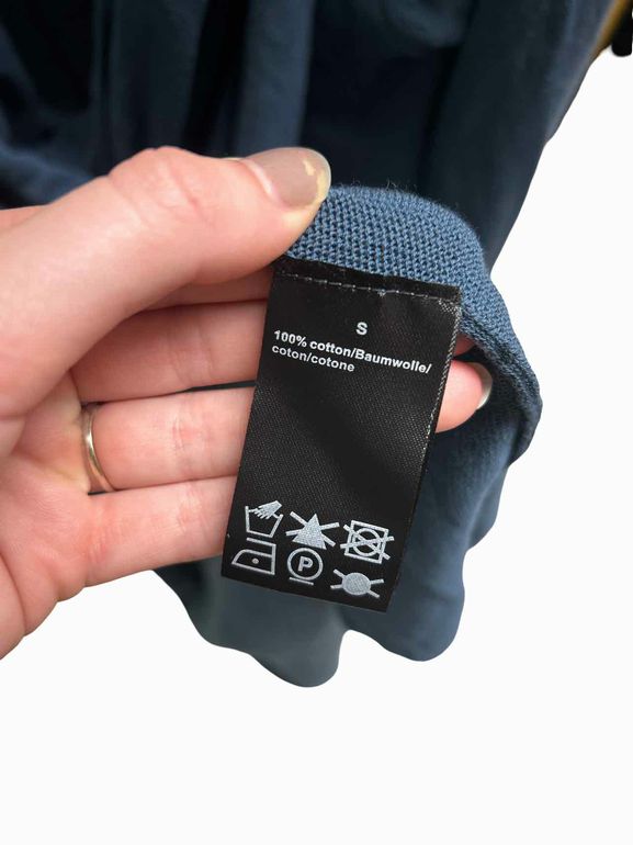 RUNDHOLZ LIGHTWEIGHT DRAPED WRAP COTTON CARDIGAN SIZE: S