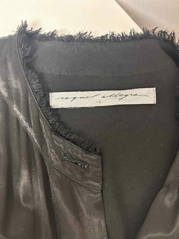 RAQUEL ALLEGRA SATIN BELTED SHIRT DRESS DROP SHOULDER SIDE SPLIT SIZE: 0