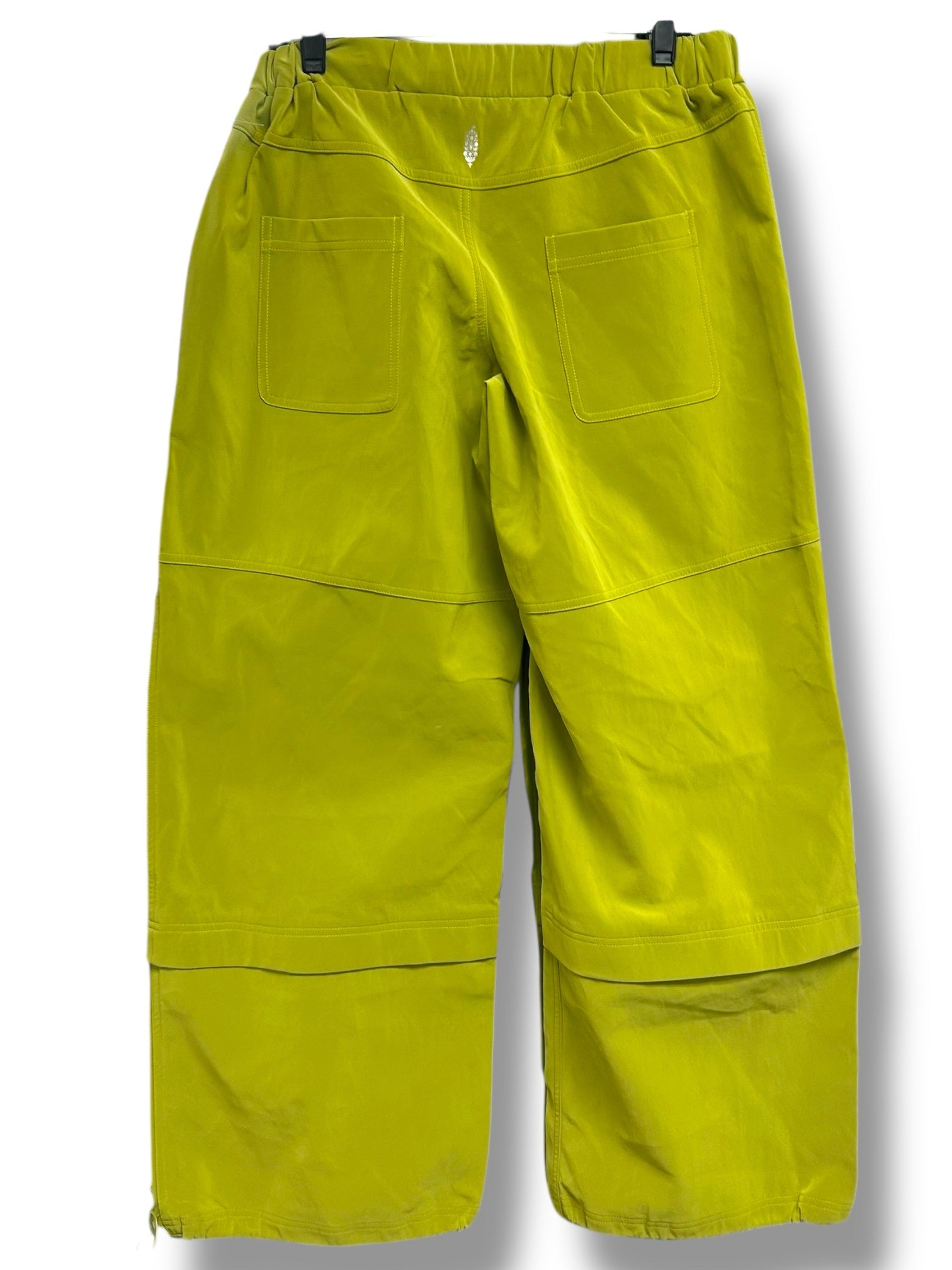 FREE PEOPLE MOVEMENT PARADOX LIME GREEN SLOUCHY PANTS SIZE SMALL