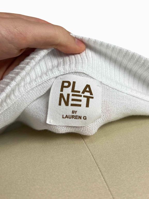 PLANET BY LAUREN G KNIT LAGENLOOK CAP SLEEVE TOP SIZE: ONE SIZE