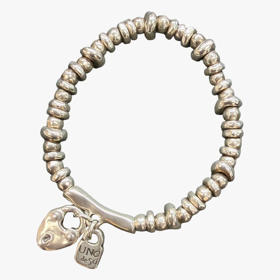 UNO DE 50 Size BRACELET SILVER PLATED WJEW-08