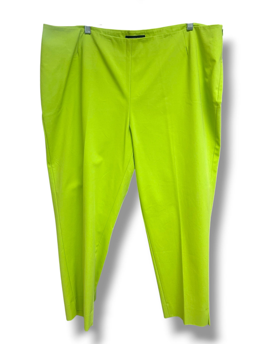 NWT LAFAYETTE 148 LIME GREEN STANTON ANKLE DRESS PANTS SIZE 18
