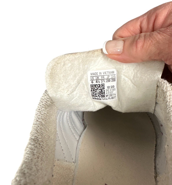 ADIDAS GAZELLE ALMOST YELLOW BOLD LACE-UP SIZE 6