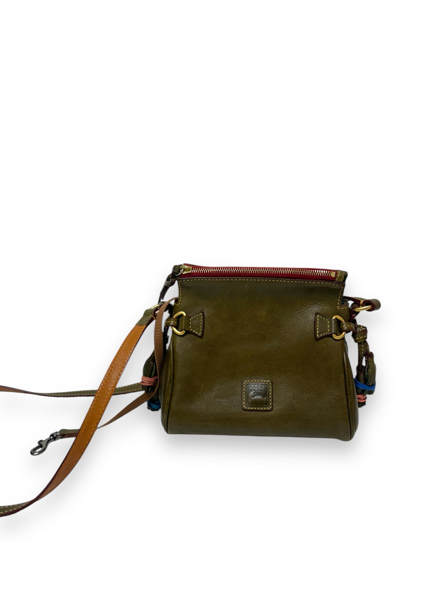 DOONEY AND BOURKE  OLIVE FLORENTINE MINI CROSSBODY