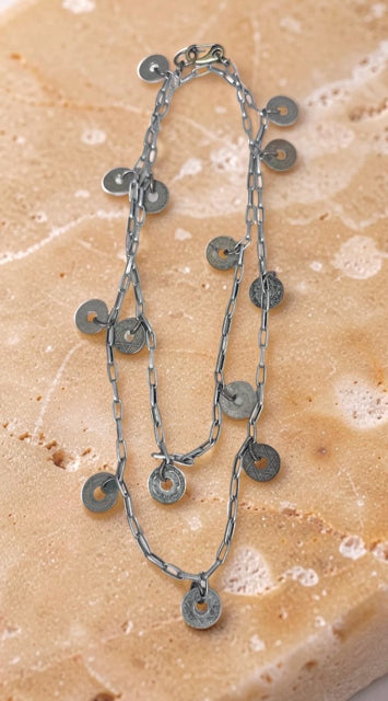 DEBE DOHRER JEWELRY BRITISH WEST AFRICAN COIN NECKLACE