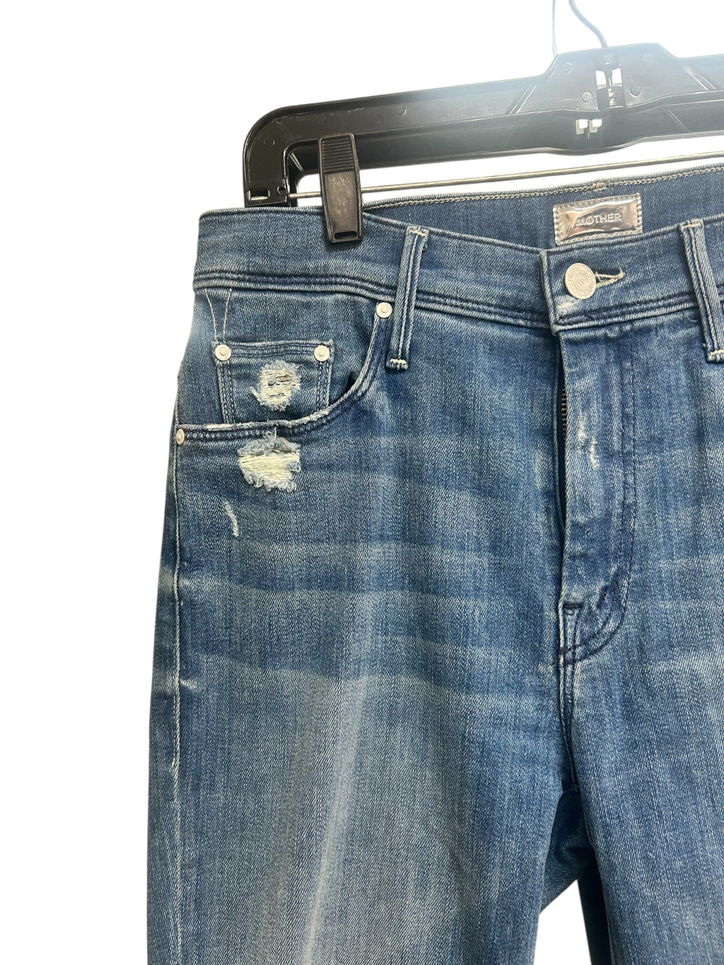 MOTHER THE WEEKENDER FRAY GRAFITT GIRL BOOTCUT JEANS SIZE 28