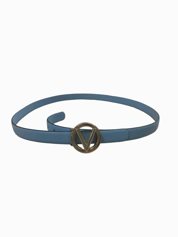 VALENTINO BABY LEATHER BELT IN SKY BLUE