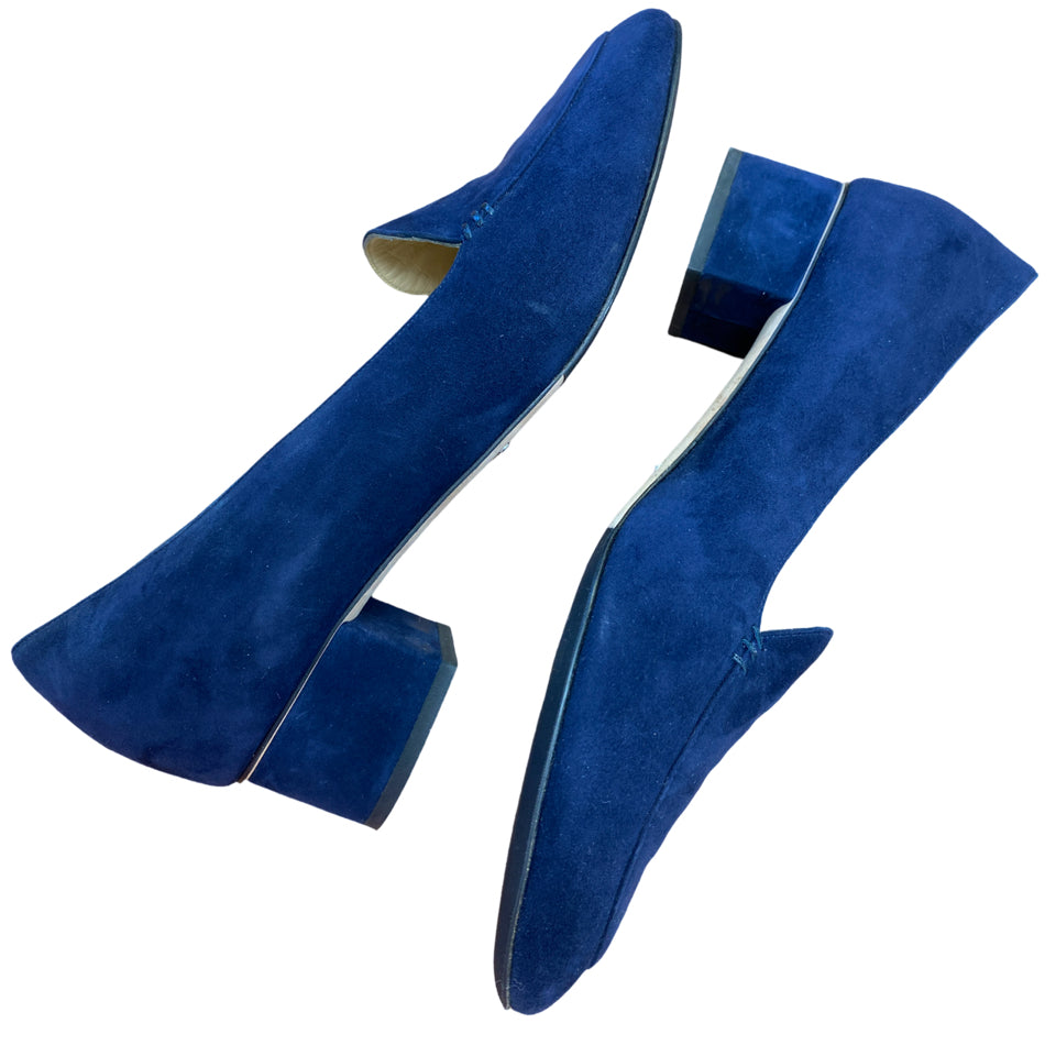 SARAH FLINT ROSIE NAVY SUEDE PUMP SIZE 42.5