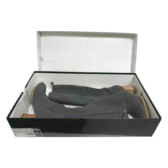 BLONDO NIB! NIKKI WATERPROOF SUEDE TALL GRAY BOOT SIZE 8.5