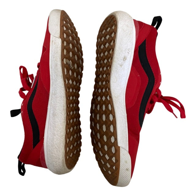 VANS RED ULTRARANGE RAPIDWELD SNEAKERS SIZE 8