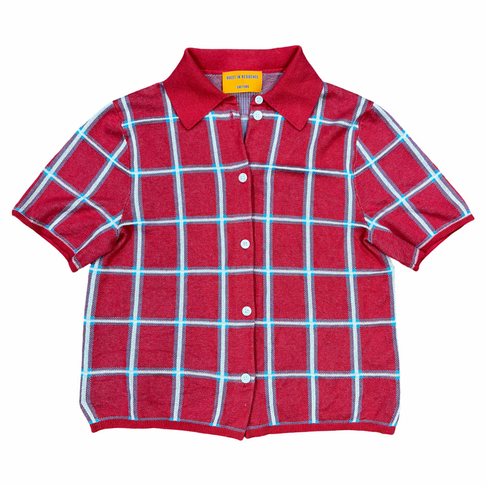 GUEST IN RESIDENCE CHECKED JACQUARD SHIRT SIZE XS GARMENTORY