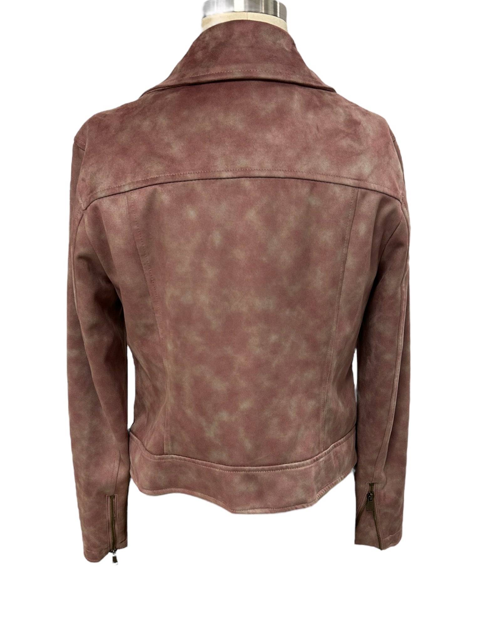 ANTHROPOLOGIE LUCY TIE DYE MOTO JACKET PINK SIZE SMALL