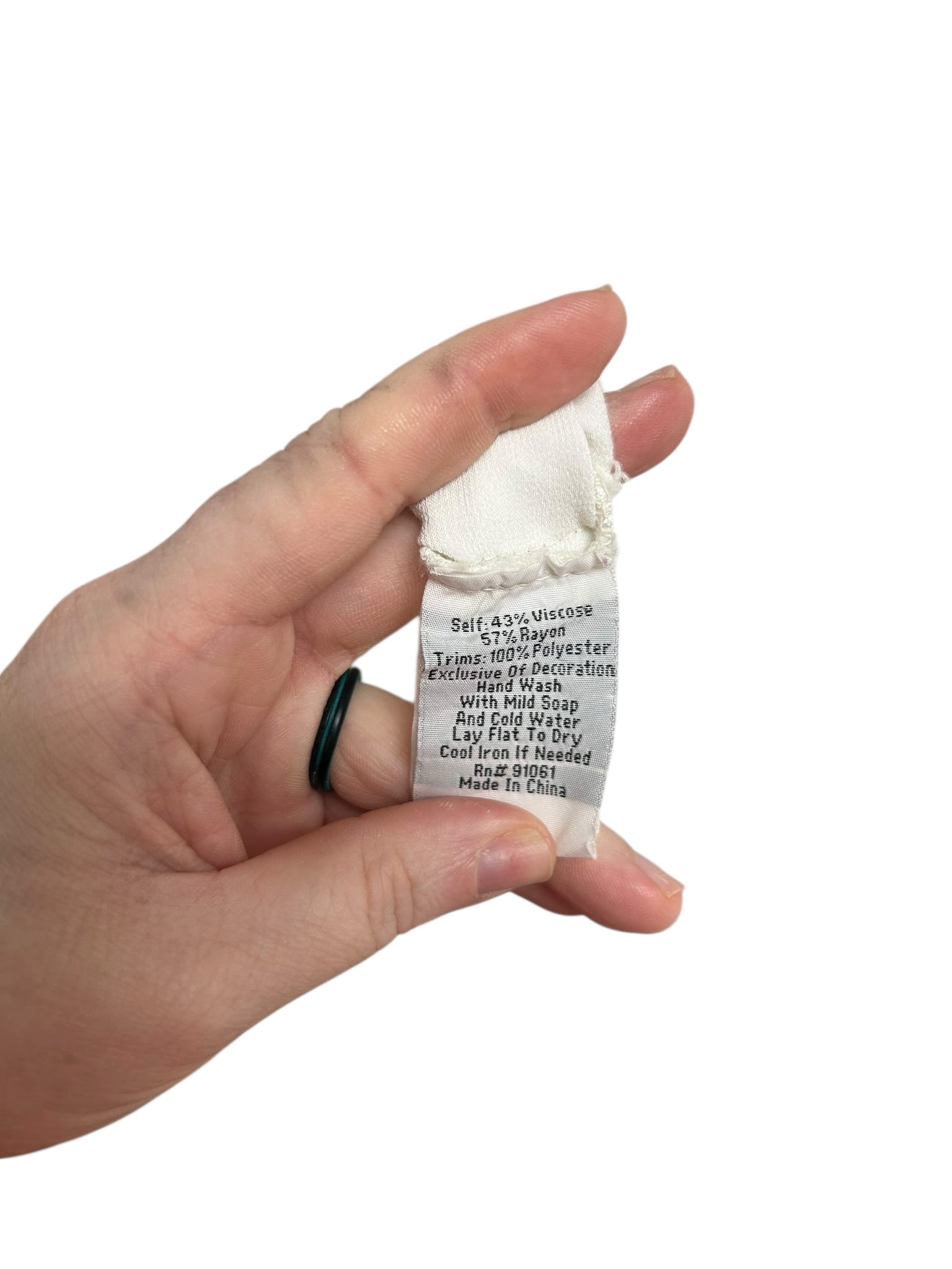 JOHNNY WAS WHITE BLOOM BOHO EMBROIDERED BLOUSE V NECK SIZE SMALL