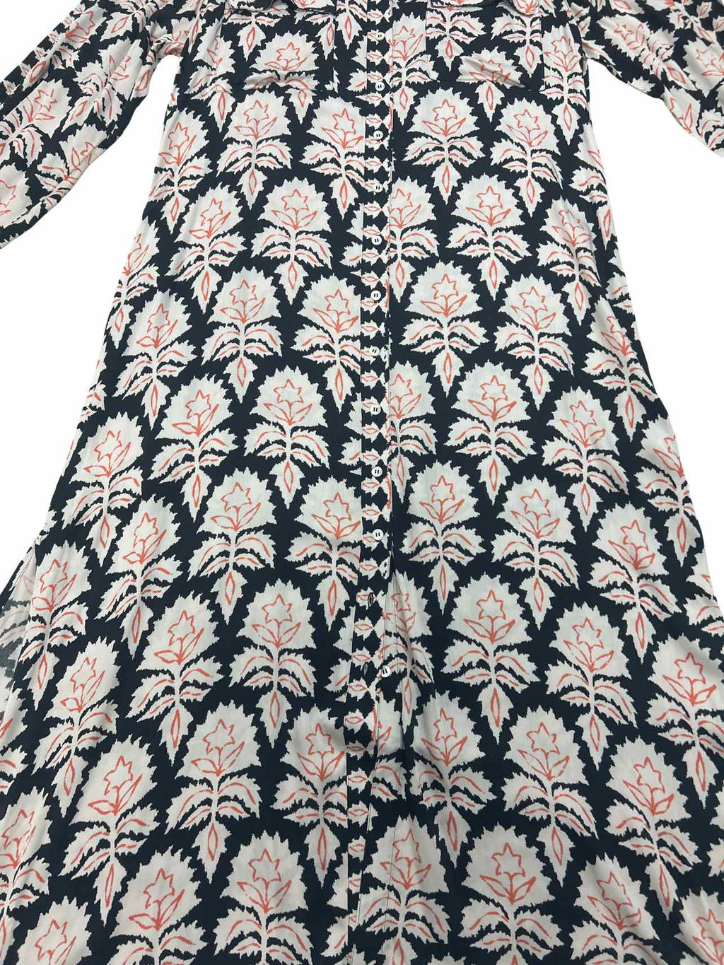 ANTHROPOLOGIE OMIKA PALMA SHIRT DRESS MAXI IN MIKA CAVIAR SIZE: XL