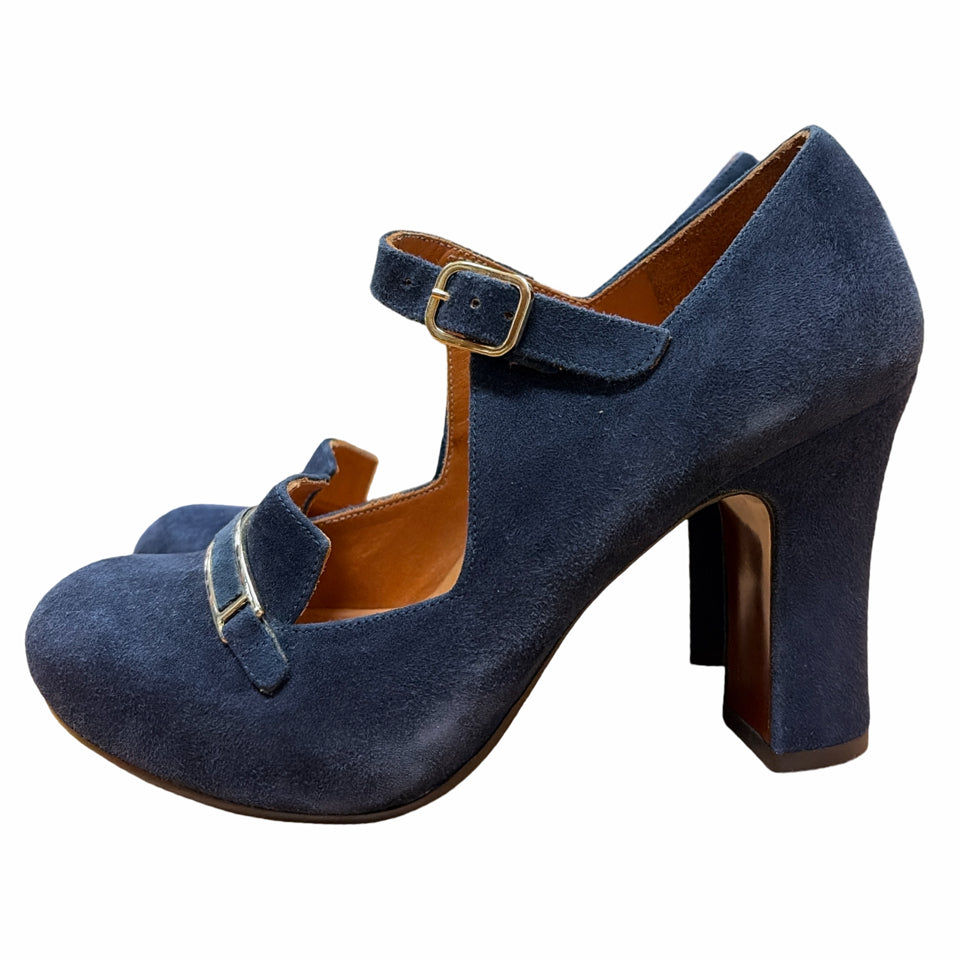 CHIE MIHARA VINTAGE INSPIRED SUEDE MARY JANE HEELS SIZE 35