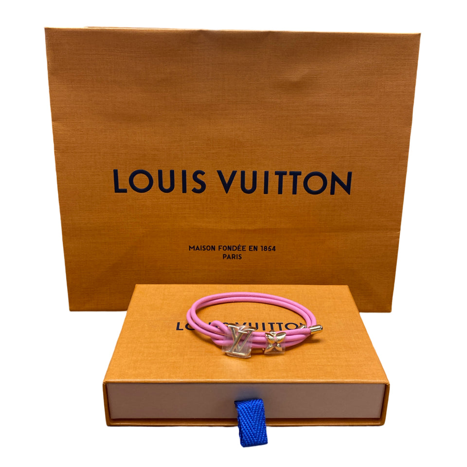 LOUIS VUITTON NEW IN BOX LV BLOOM BRACELET IN VALENTINE PINK