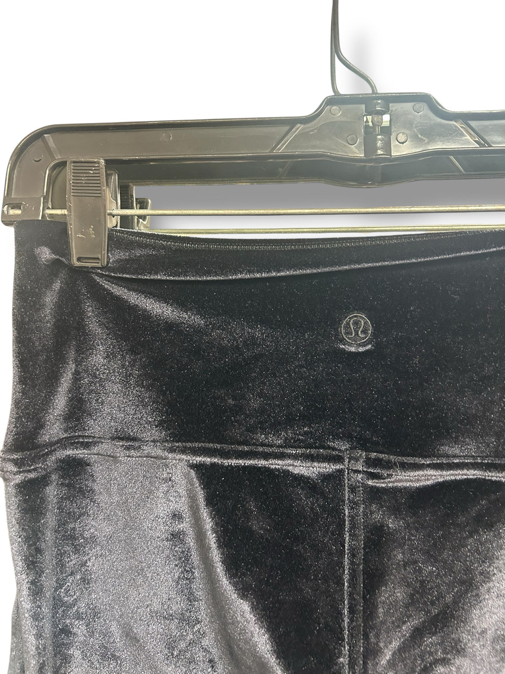 LULULEMON WUNDER UNDER LOUNGE VELVET CRUSHED BLACK SIZE 8