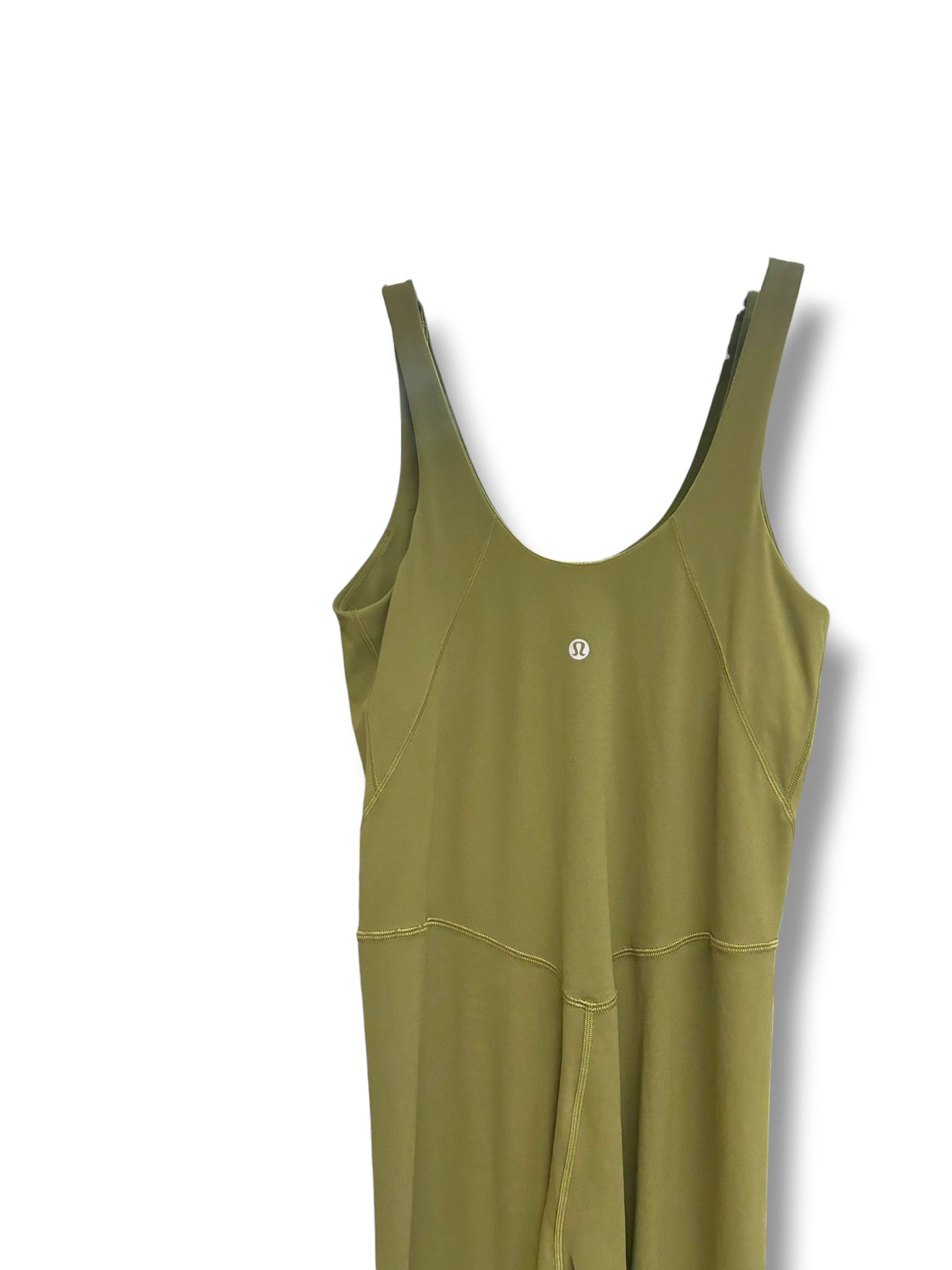 LULULEMON ALIGN BODYSUIT 25" BRONZE GREEN SIZE 6