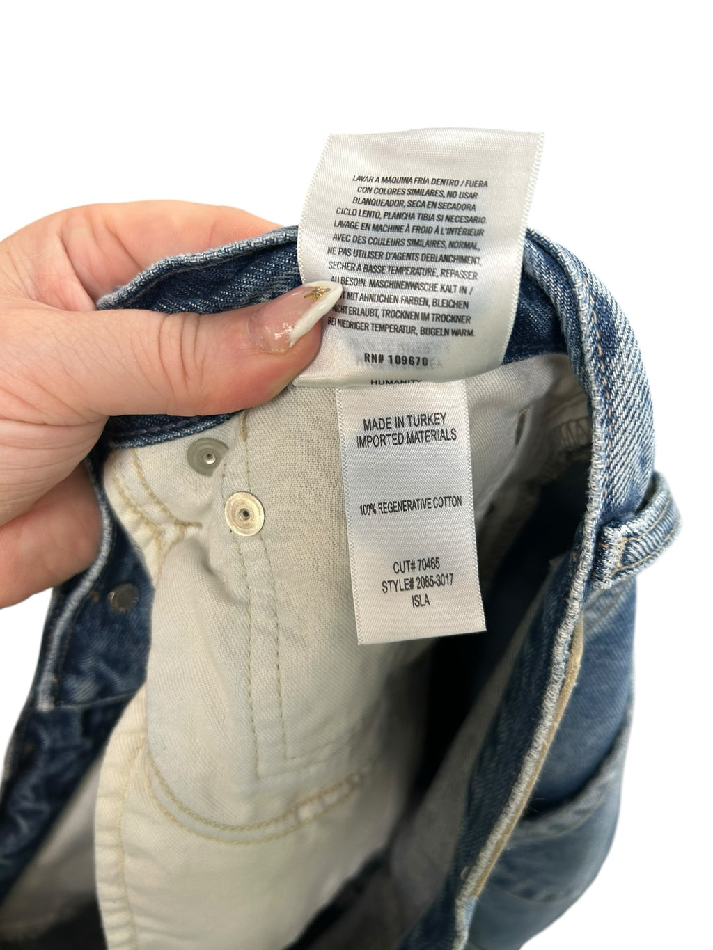 CITIZENS OF HUMANITY BUTTON FLY PREMIUM VINTAGE ISLA SLIM STRAIGHT JEANS