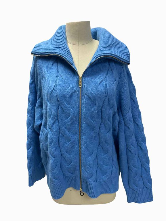TALBOTS SNWT CABLE KNIT ZIP UP SIZE: 2X